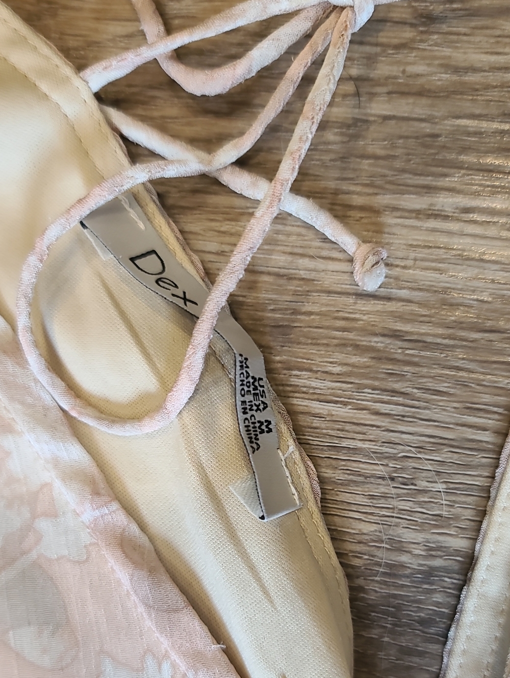 EUC. boho cottagecore floral chiffon maxi dress, Blush, Neutral, Lightweight, M - Picture 7 of 9